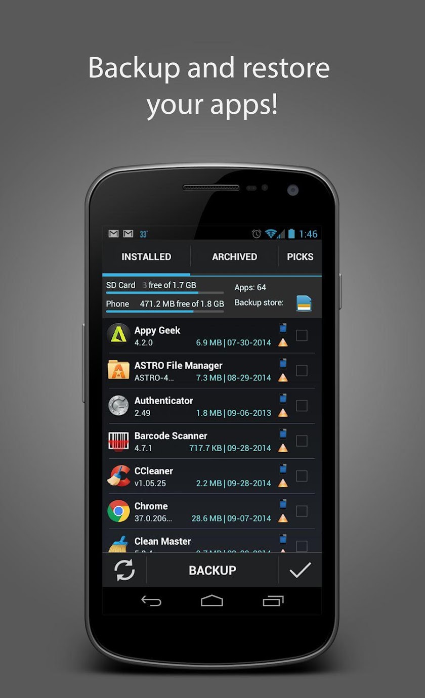Easy Backup &amp; Restore Screen 3