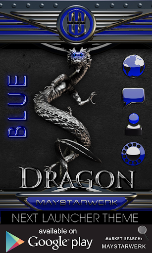 Next Launcher Theme dragon bl