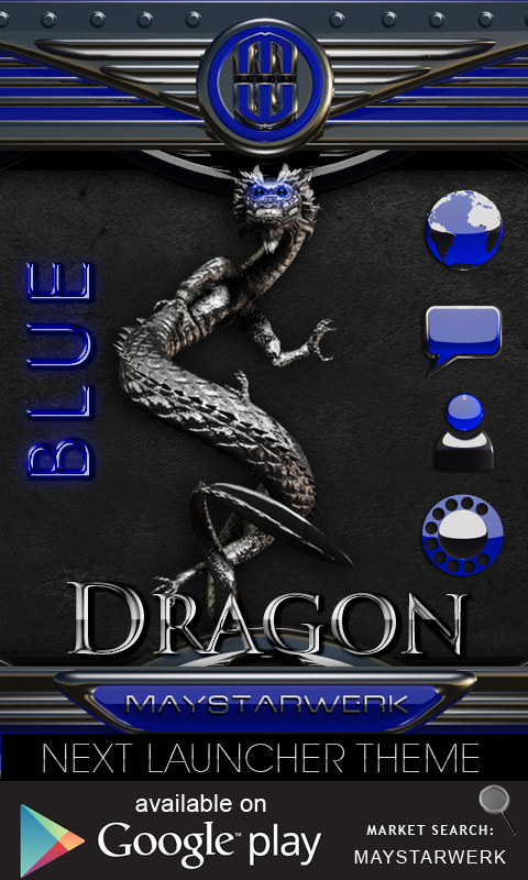 Android application Next Launcher Theme dragon bl screenshort