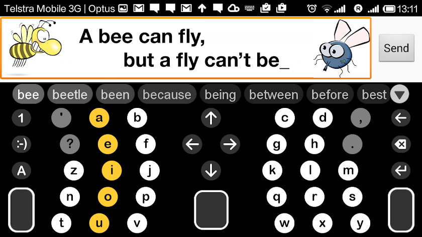 Dextr ABC Alphabetic Keyboard Screen 2