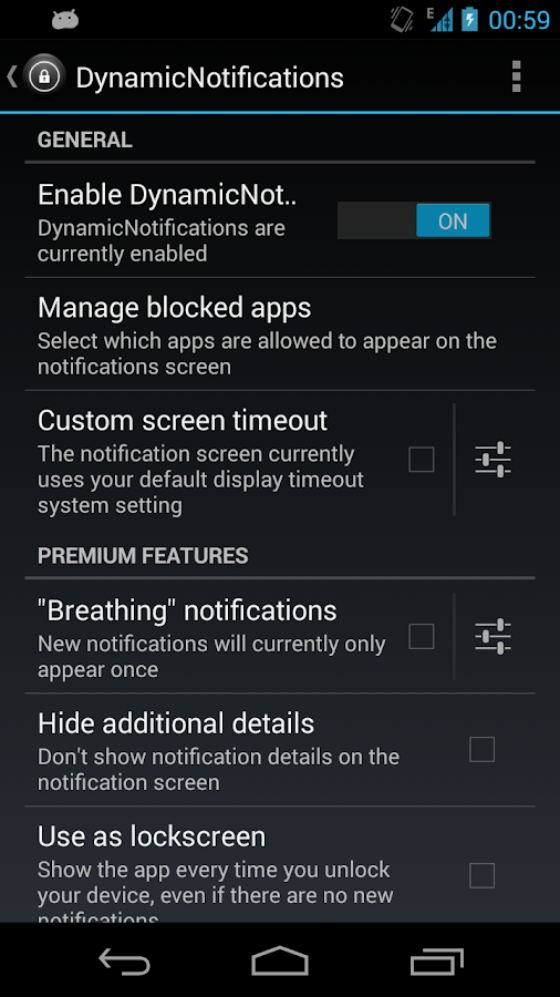 DynamicNotifications - screenshot