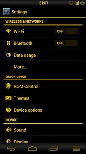 Free Black-Yellow Team Theme Engine APK for Android