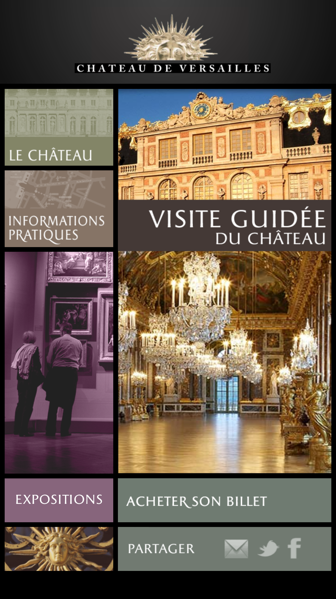 Android application Palace of Versailles screenshort