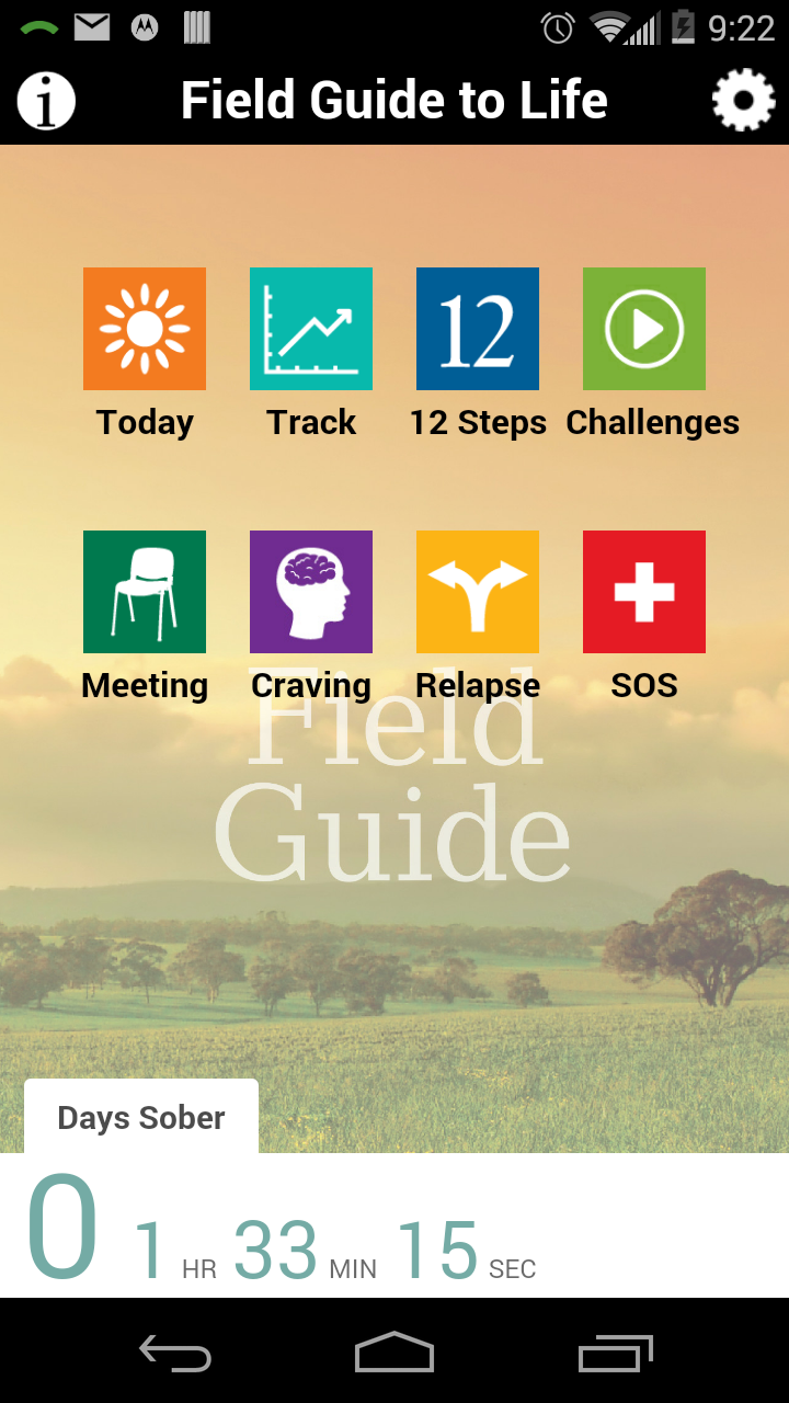 Android application Field Guide to Life screenshort