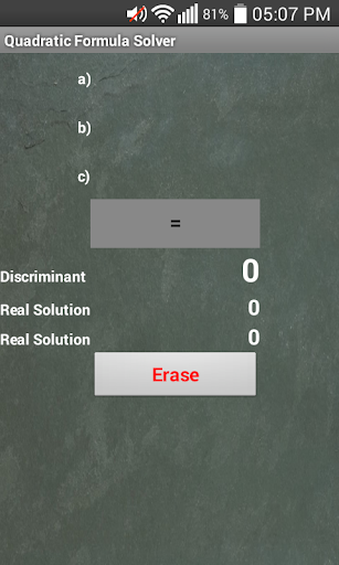 Quadratic Formula Solver