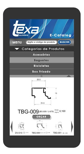 Texa Alumínio E-Catalog