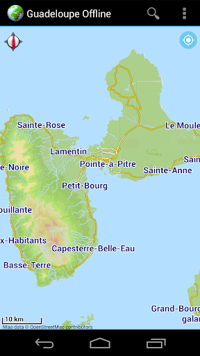 Offline Map Guadeloupe France