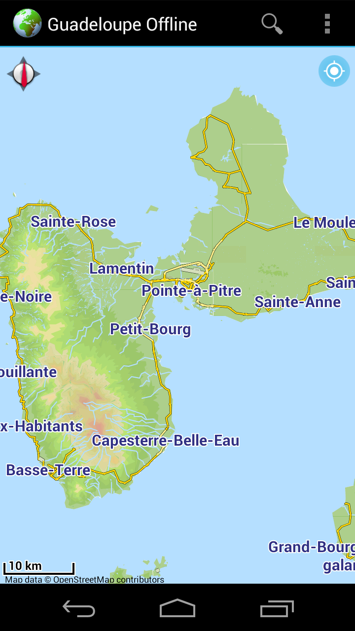 Offline Map Guadeloupe, France Screen 1