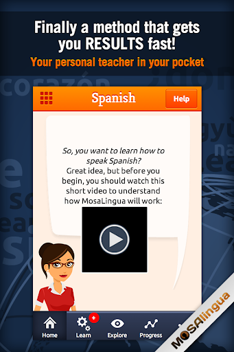 Learn Spanish with MosaLingua