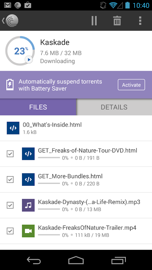   BitTorrent® Pro - Torrent App – Capture d'écran 