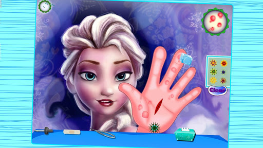 Beauty Girl Hand Surgery