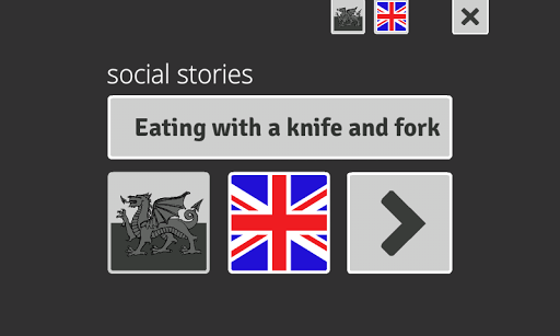 Eating with a knife and fork