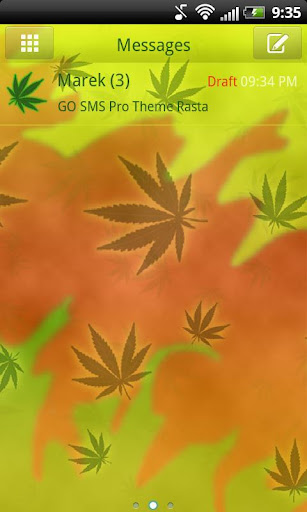 GO SMS Pro Theme Rasta