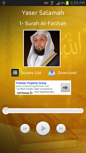 免費下載音樂APP|Yaser Salamah - Holy Quran app開箱文|APP開箱王