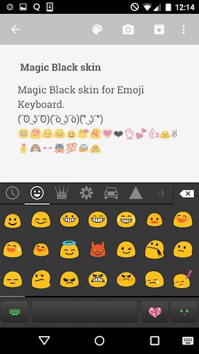 【免費個人化App】Magic Black Emoji Keyboard-APP點子