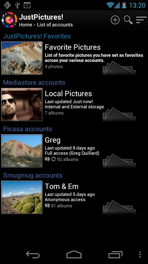 JustPictures! Android