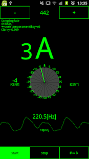 Android application High Precision Tuner screenshot