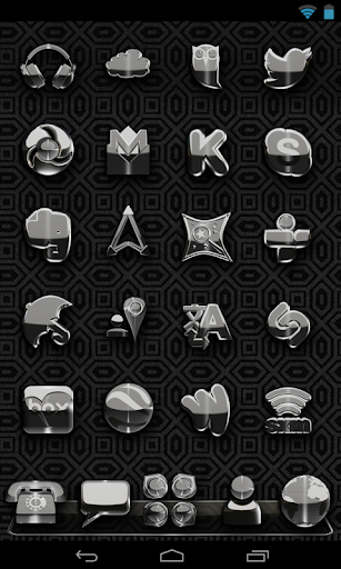 【免費個人化App】Next Launcher Theme Silver A-APP點子