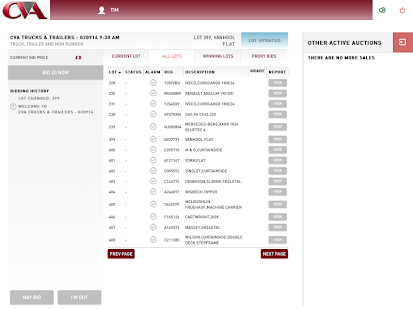 CVA LiveBid Screenshots 3