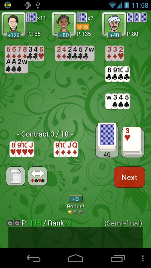 Contract / Shanghai Rummy Free - screenshot