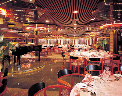 The Sensation dining room aboard Carnival Fascination.
