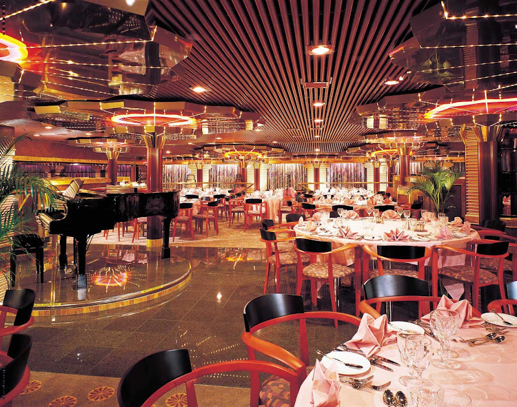 The Sensation dining room aboard Carnival Fascination.