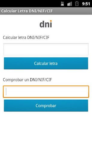 Calcular Letra DNI NIF CIF