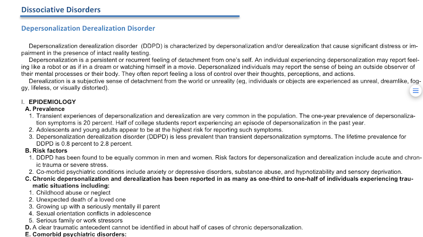 Psychiatry Guidelines for DS-5 Screen 2