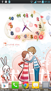 Free Download Flower clock Live Wallpaper APK