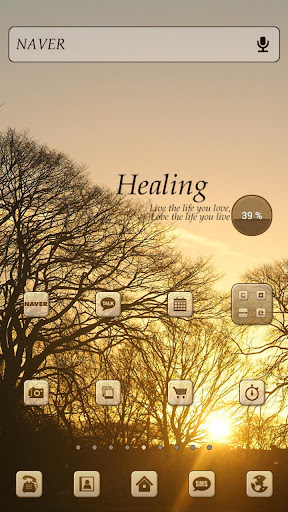 healing dodol launcher theme