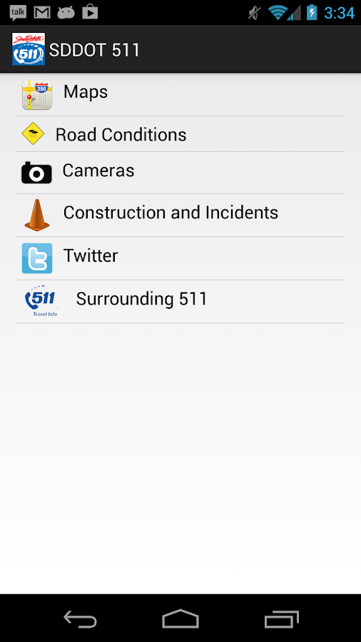 SDDOT 511 Android Apps on Google Play