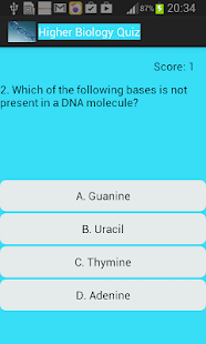 Download Higher Biology Quiz 2 APK