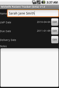 Midwife Patient Tracker beta