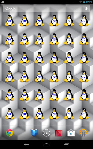 Linux Penguin Logo Battery
