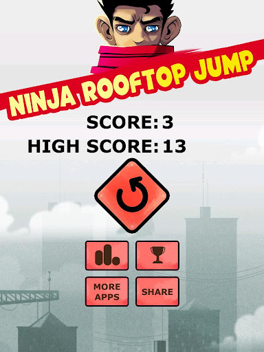 【免費街機App】Ninja Rooftop Jump-APP點子