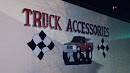 Truck And Checkers Mural