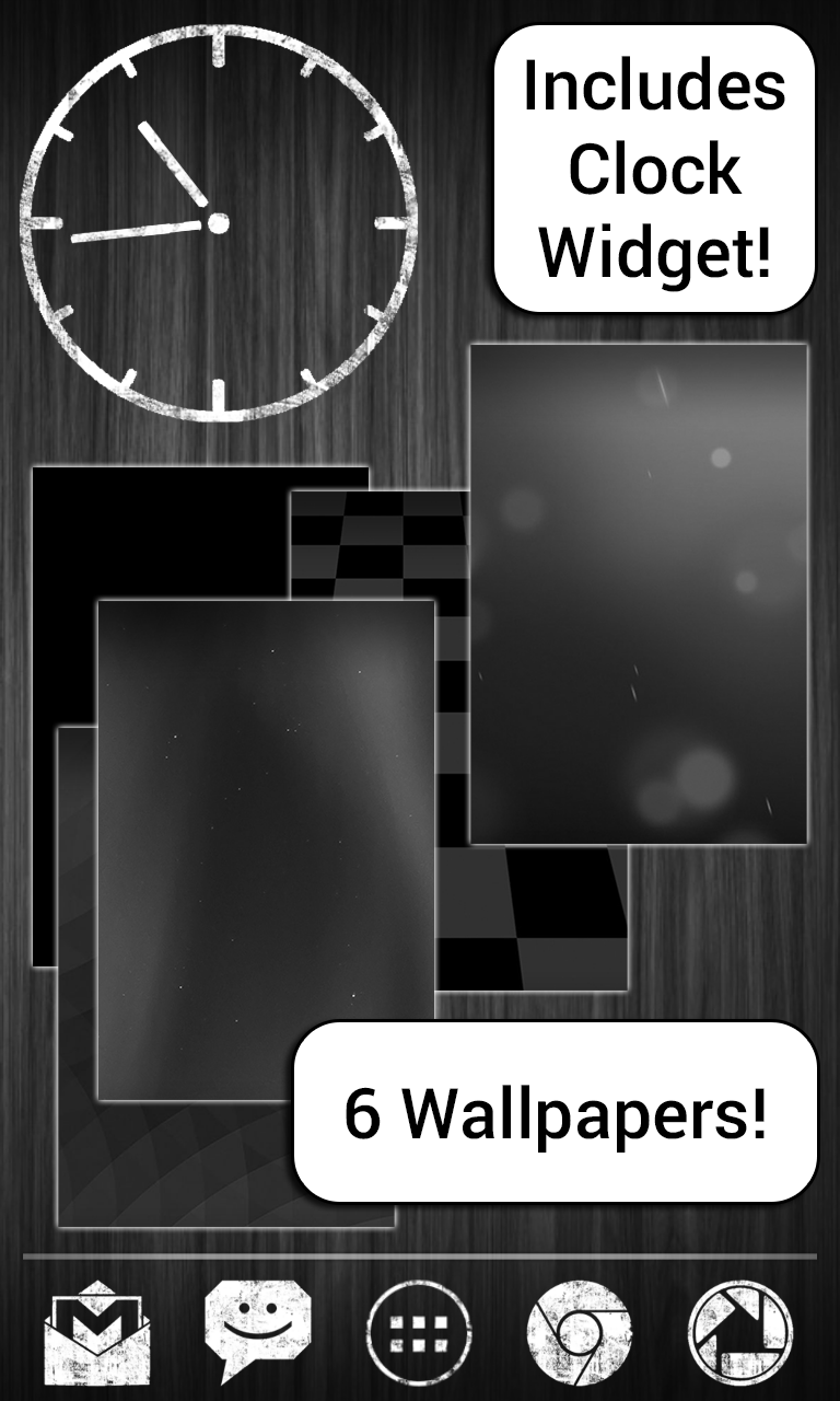Dark Grunge HD Theme GO APEX Screen 3