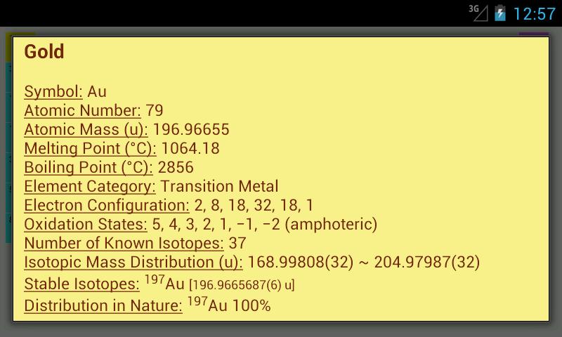table on calculator periodic scientific on Google Periodic Play (adfree) Apps Android Table