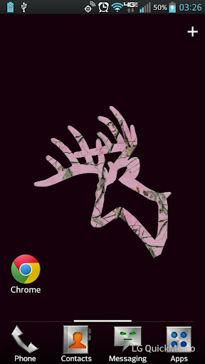 Pink Camo Buck live Wallpaper