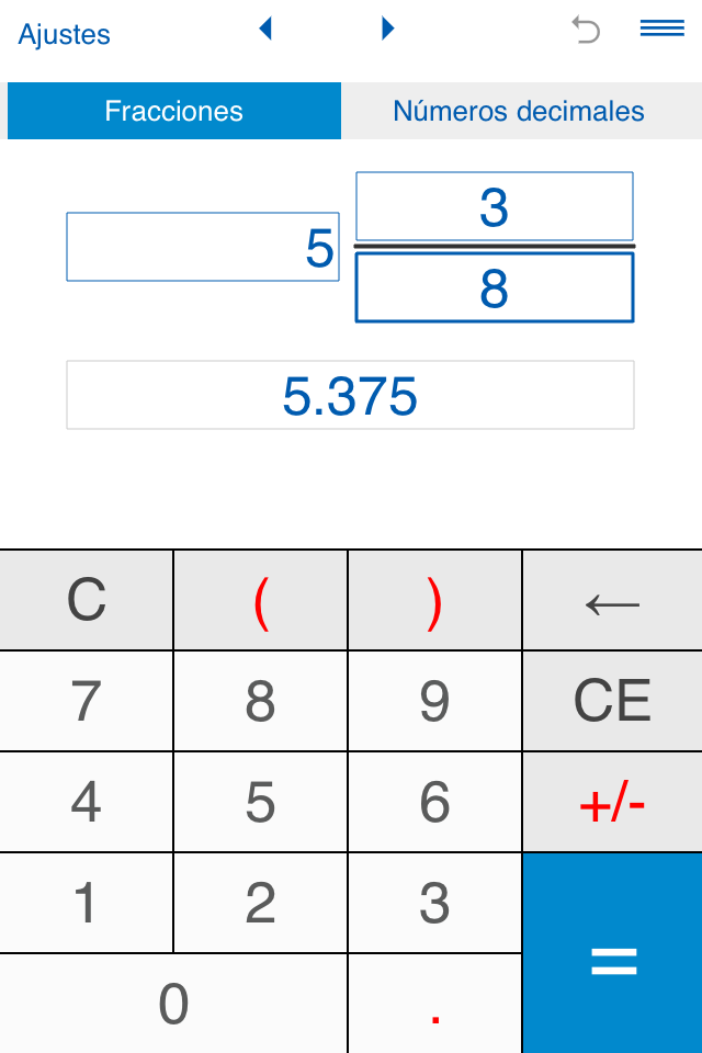Android application Fraction Calculator 4in1 screenshort