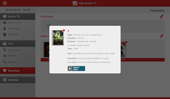 Alfa Mobile TV (Tablet) APK スクリーンショット画像 #2