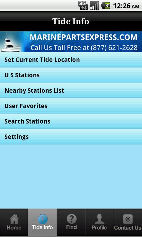 Tides Weather Screen 3