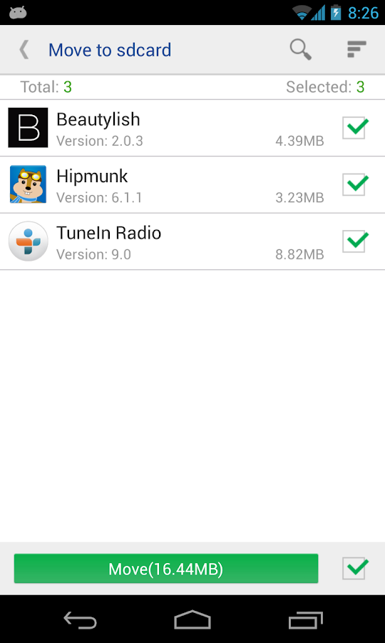 System app remover (ROOT) - screenshot
