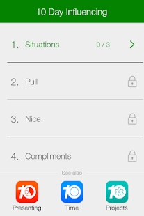 Android application 10 Day Influencing screenshot