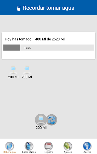 Recordar tomar agua