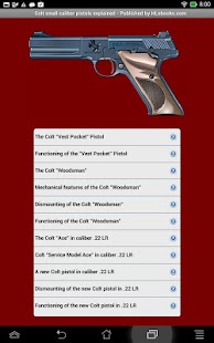 Free Colt pistols of small caliber APK for Android