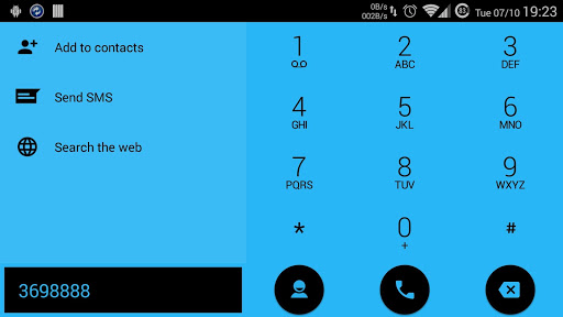 【免費個人化App】Dialer theme Flat Sky Azure-APP點子