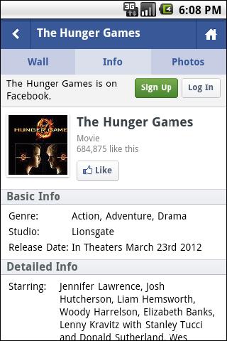 The Hunger Games Countdown Android app Screenshot 2