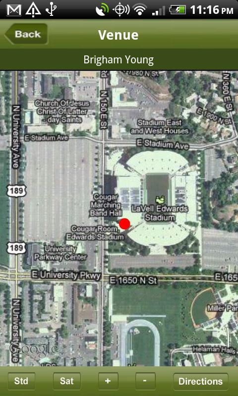 rVenues NCAA Football Stadiums Screen 3