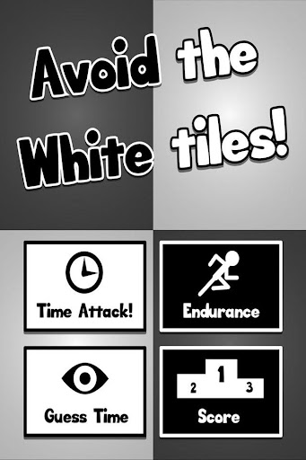 Avoid the white tiles